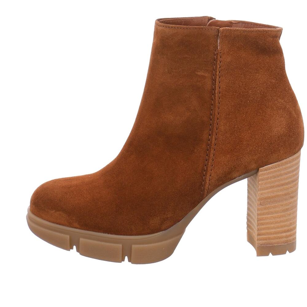 PAUL GREEN 8005 WOMEN'S ANKLE BOOTS, BROWN, 7 WOMEN
